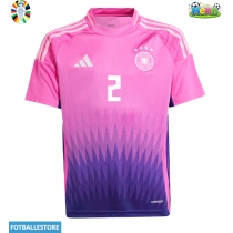 Tyskland Antonio Rudiger #2 Bortedrakt EM 2024 Kortermet